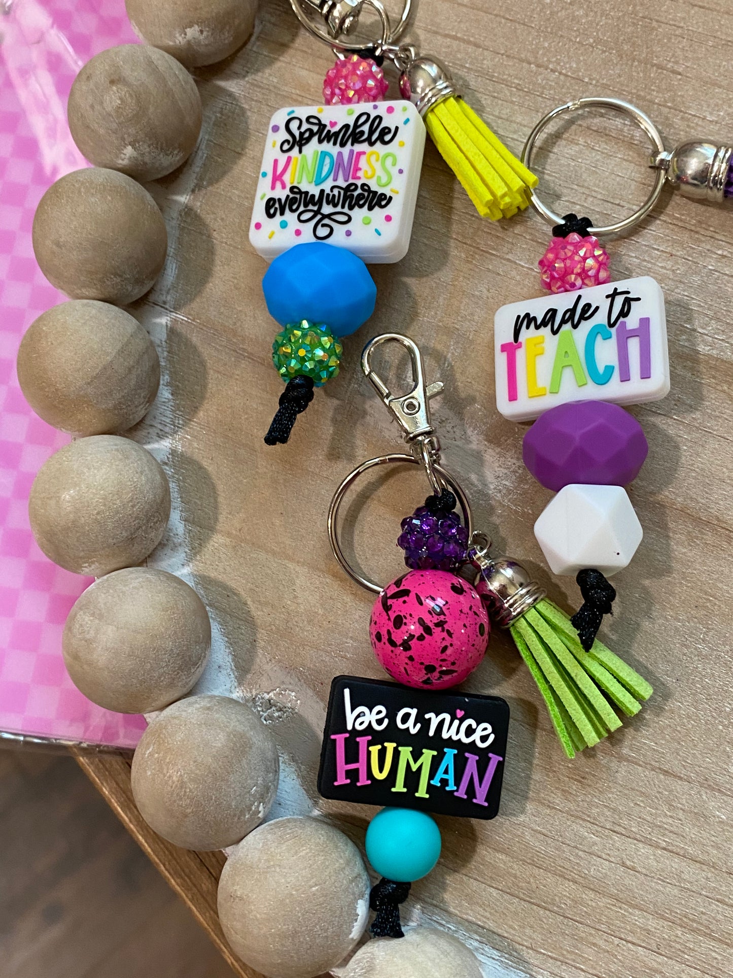 Beaded keychains