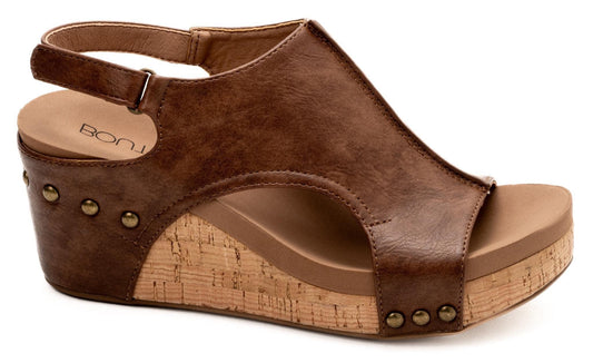 Saddle Brown Corky Wedges