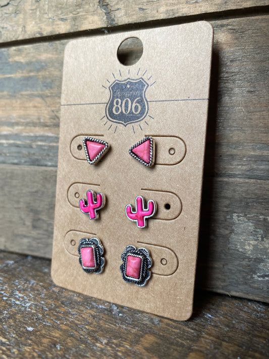 Pink 806 Stud Set
